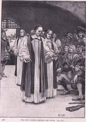 Die sieben Bischöfe betreten den Tower, 1688